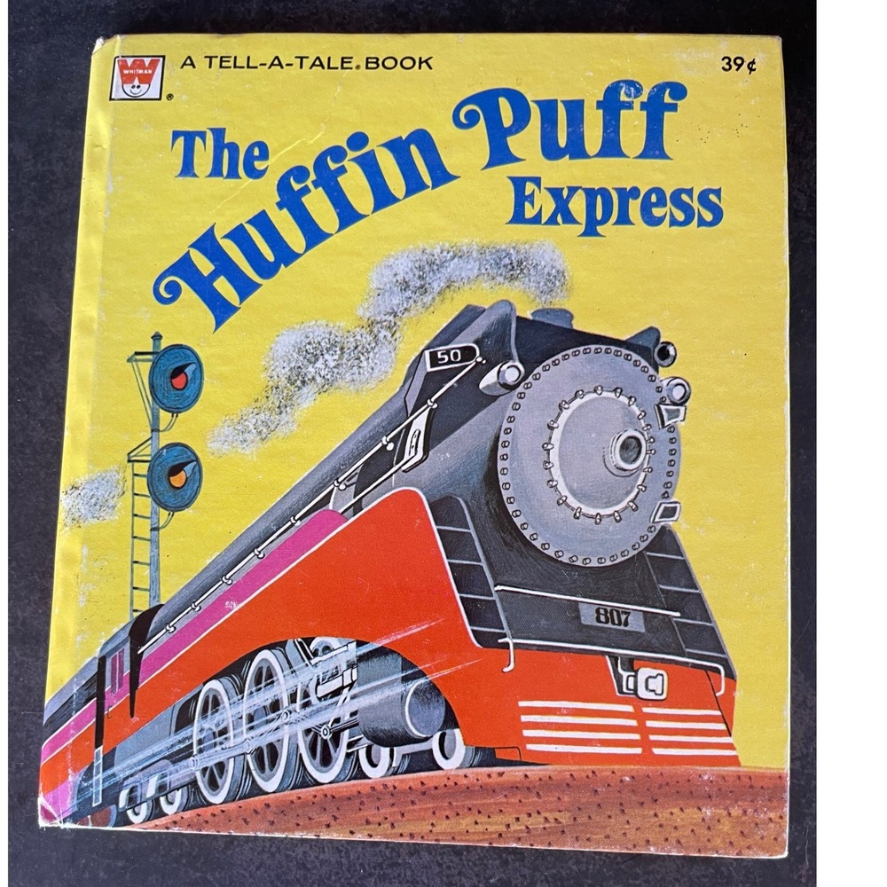 Huffin Puff Express Tell Tale Book 1974 Whitman Childrens Train Harrison Seiden